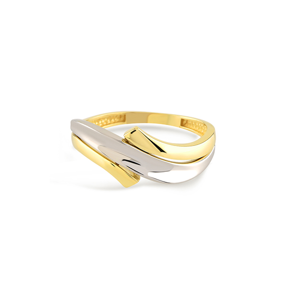 Dit is een ring in bi-color goud 18 karaat van het merk Swing Jewels gemaakt voor dames.
