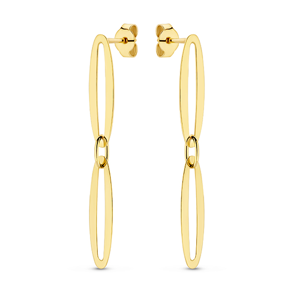 Swing Jewels 14 karaat gouden oorstekers, hangend