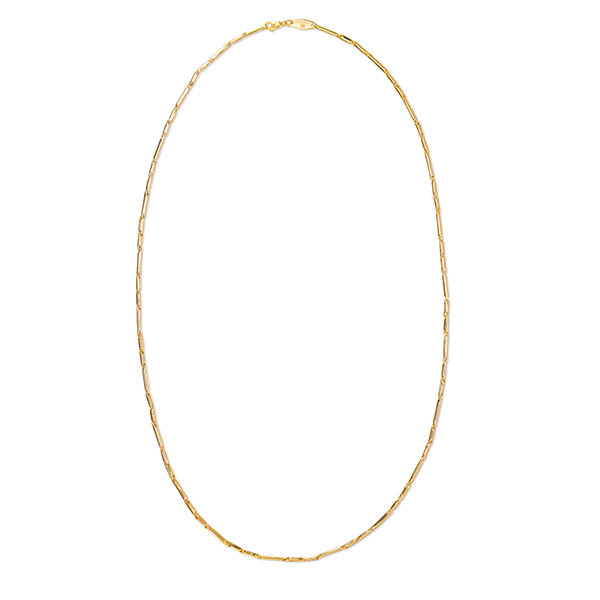 gouden Swing collier, buisjes 45cm