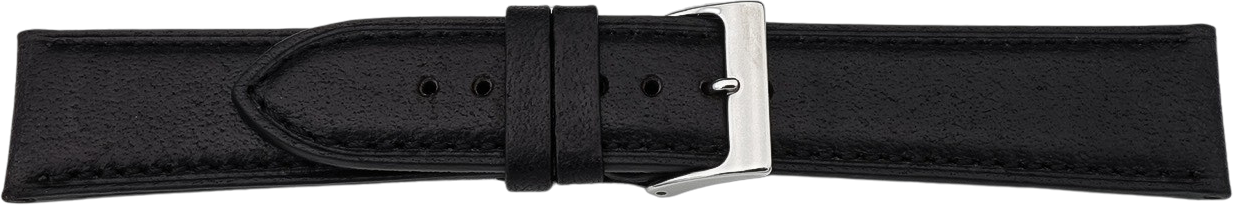 20 mm Leer Zwart