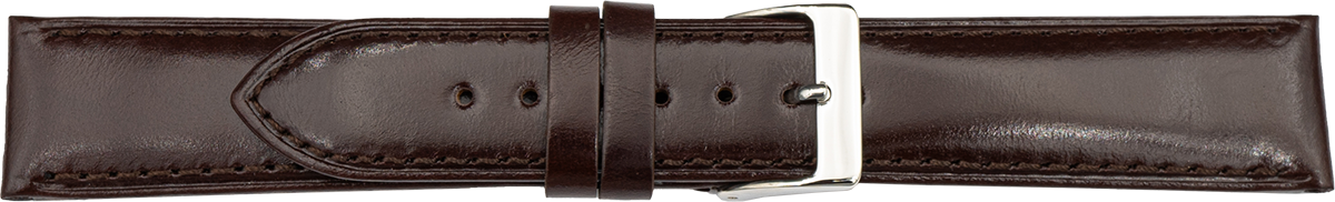 leather watch strap dark brown XL | Italian Leather 111918