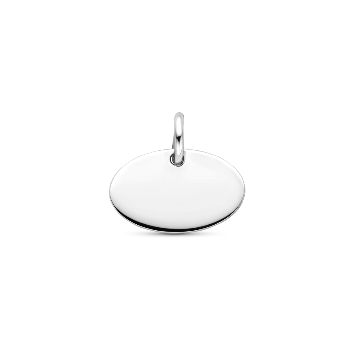 Gerhordineerd 925 zilveren graveerhanger met een totale hoogte van 13 mm. De graveerhanger heeft een afmeting van 9,5x15 mm.