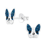 Zilveren oorstekers Bulldog | PCJW47325