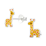 Zilveren oorstekers Giraffe | PCJW47828