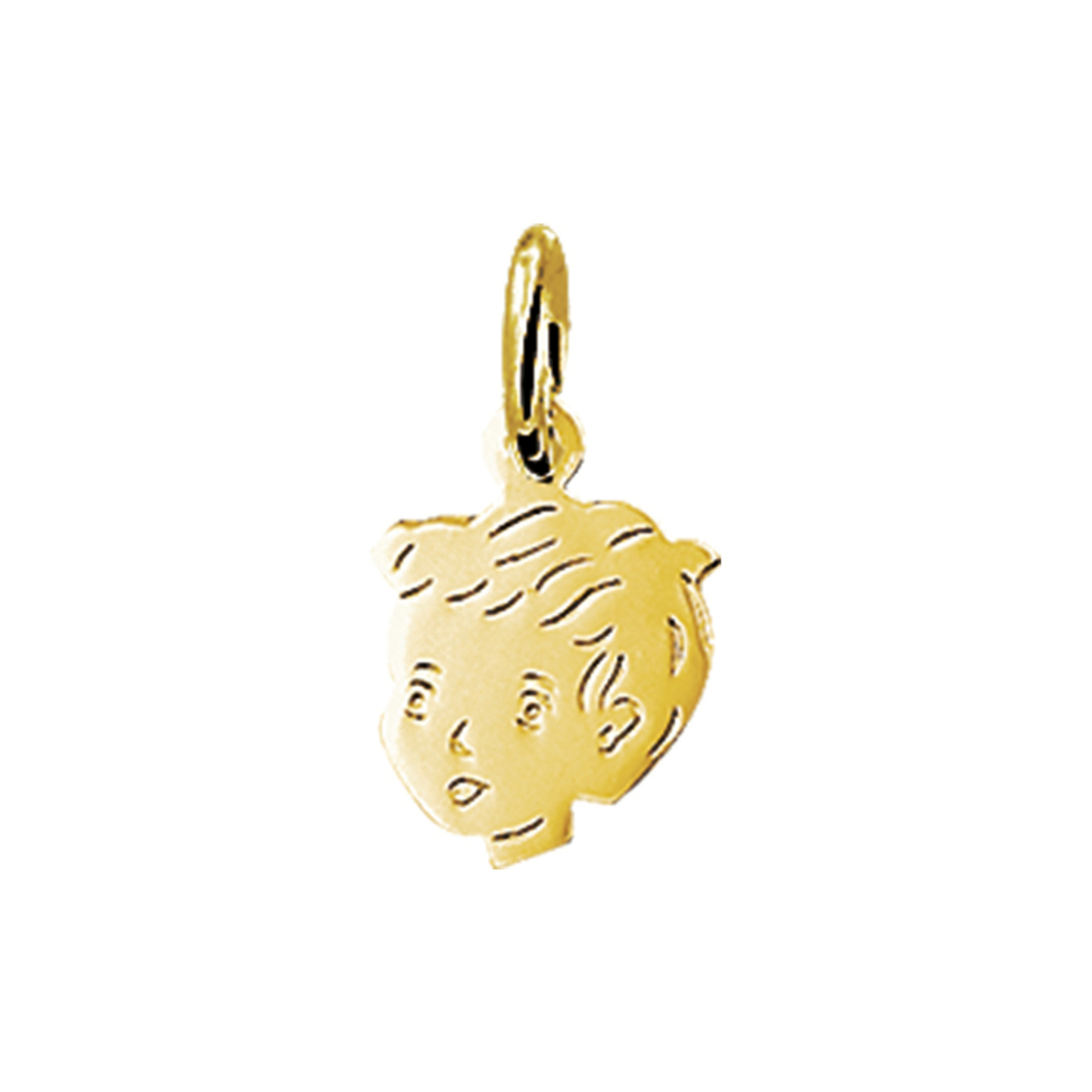 14k Geelgouden hanger met een hoogte van 10mm excl. oogje.
