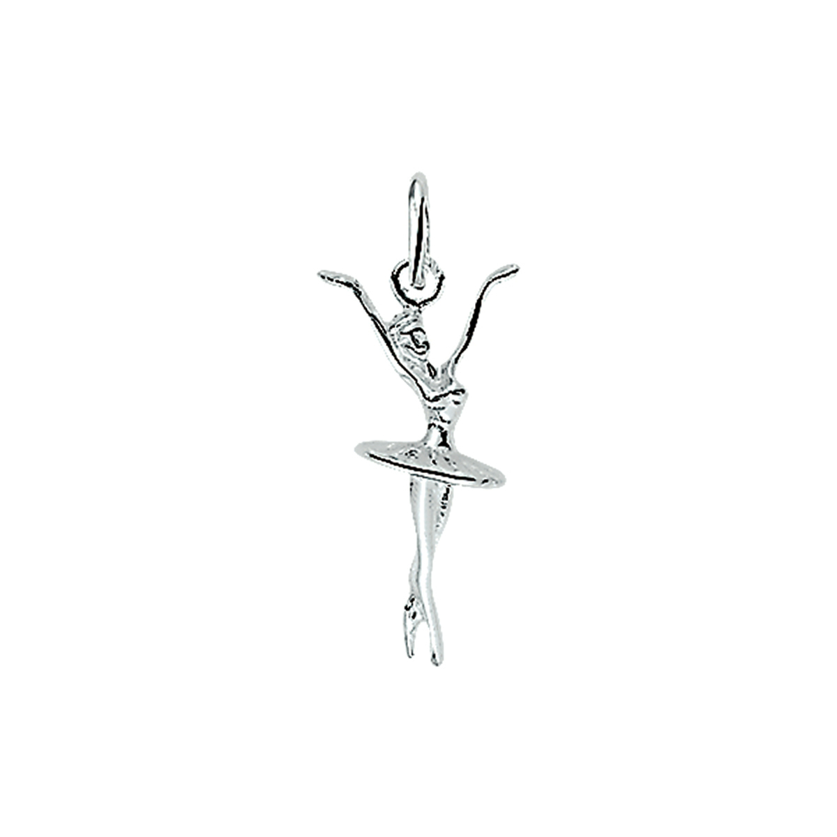 hanger ballerina zilver wit