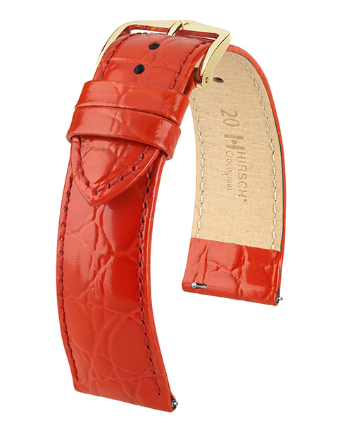 HIRSCH CROCOGRAIN M RED CALF 16/14MM 12302820-1-16.
De specificaties zijn als volgt:
Bandbreedte: 16