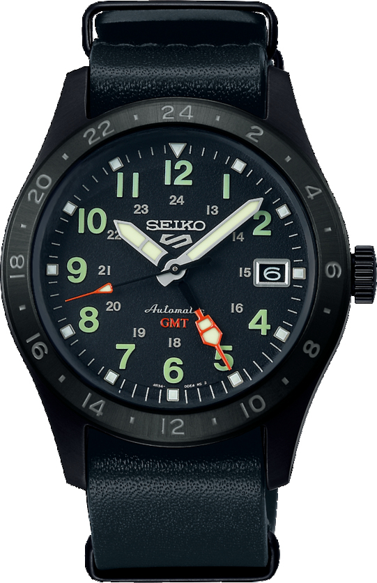 Dit is een herenhorloge van het merk Seiko. Het is een analoog horloge gemaakt van hardcoated staal. De diameter van de kast is 39.4 mm en de kast is 14 mm dik.
De verdere specificaties van het horloge zijn als volgt:
Kastvorm: rond
Kastkleur: zwart
Kastmateriaal: hardcoated staal
Bandbreedte: 20 mm
Bandlengte: 319.4 mm
Sluiting: vouwsluiting met veiligheidsklepje en drukker
Wijzerplaatkleur: zwart
Glassoort: hardlex mineraal glas
Waterdichtheid: 10 ATM
Techniek: automaat