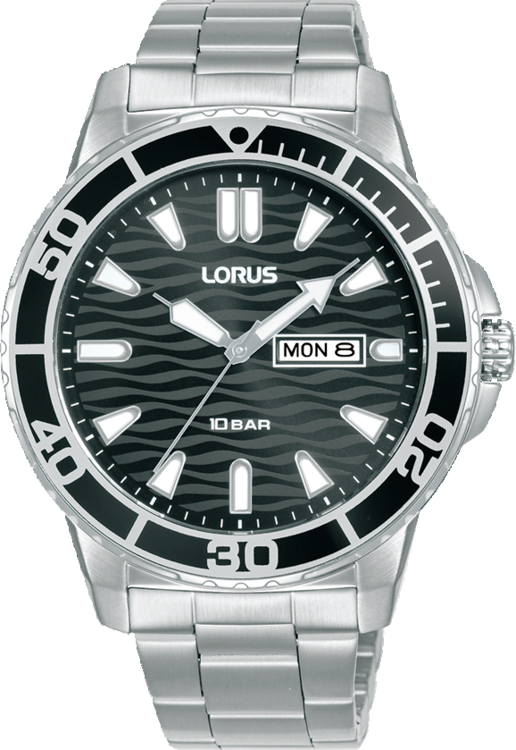 Dit is een herenhorloge van het merk Lorus. Het is een analoog horloge gemaakt van staal. De diameter van de kast is 42 mm en de kast is 10.2 mm dik.
De verdere specificaties van het horloge zijn als volgt:
Kastvorm: rond
Kastkleur: zilverkleurig
Kastmateriaal: staal
Bandbreedte: 20 mm
Bandlengte: 267 mm
Sluiting: vouwsluiting met drukker
Wijzerplaatkleur: zwart
Glassoort: hardlex mineraal glas
Waterdichtheid: 10 ATM
Techniek: quartz