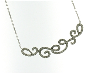 Ketting in wit goud 18 karaat met 
91 Diamant(en) briljant slijpsel1.58 ctVsF-G