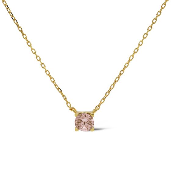 zilveren Karma collier, TESS Goldplated CHAMPAIGN