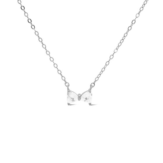 zilveren Karma collier, SALLY Bow Silver
