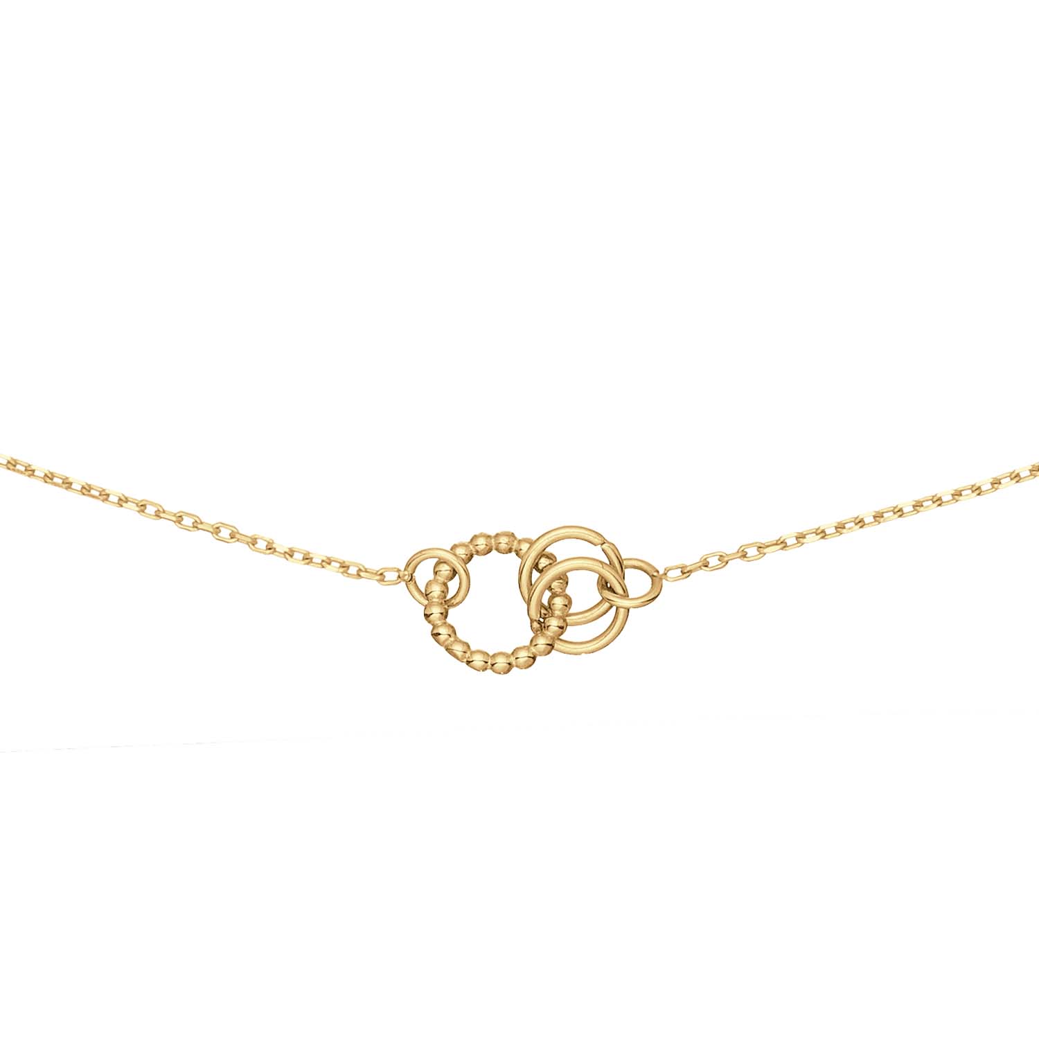 De Castello ketting is een echt musthave! Gemaakt van 14 karaat goud met een moderne toevoeging door de twee gedraaide cirkels. Combineer je hem met de bijpassende Castello Bracelet?

Venetian Diary Als je aan een betoverende stad denkt, waar je kunt verdwalen in smalle straatjes en waar gondels je meenemen langs de mooiste gebouwen en architectuur. Waar op iedere hoek iemand spontaan in een serenade kan uitbarsten. Aan welke stad denk je dan? Juist, het Italiaanse Veneti&euml;. Mysterieus, betoverend en romantisch. Een stad met elegante grachten, prachtige pleinen en kleurrijke mensen. Een stad waar ik mijn hart aan heb verloren. 

Het merk
Jackie is h&eacute;t 14 karaat gouden on trend sieradenmerk. De collecties zijn ge&iuml;nspireerd op de reizen die ik maak, van stedentrips tot exotische oorden. Elk gouden sieraad is helemaal van nu, handgemaakt door Europese goudsmeden en vervaardigd van overwegend gerecycled goud met echte edelstenen en zoetwaterparels. Elke collectie is dan ook met veel liefde en passie samengesteld. Mijn Jackie sieraden zijn de perfecte finishing touch voor iedere outfit!

Specificaties
- Ketting
- Materiaal: 14 Karaat - Geelgoud - 585
- Open cirkels
- Totale lengte: 45cm