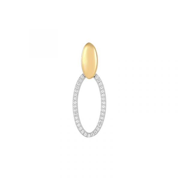 MY iMenso ODM "TT Oval CZ" 28mm pendant (925/0.5Mgold-rhod-plated)

Ovale hanger met zirkonia’s 28mm
Zilver verguld