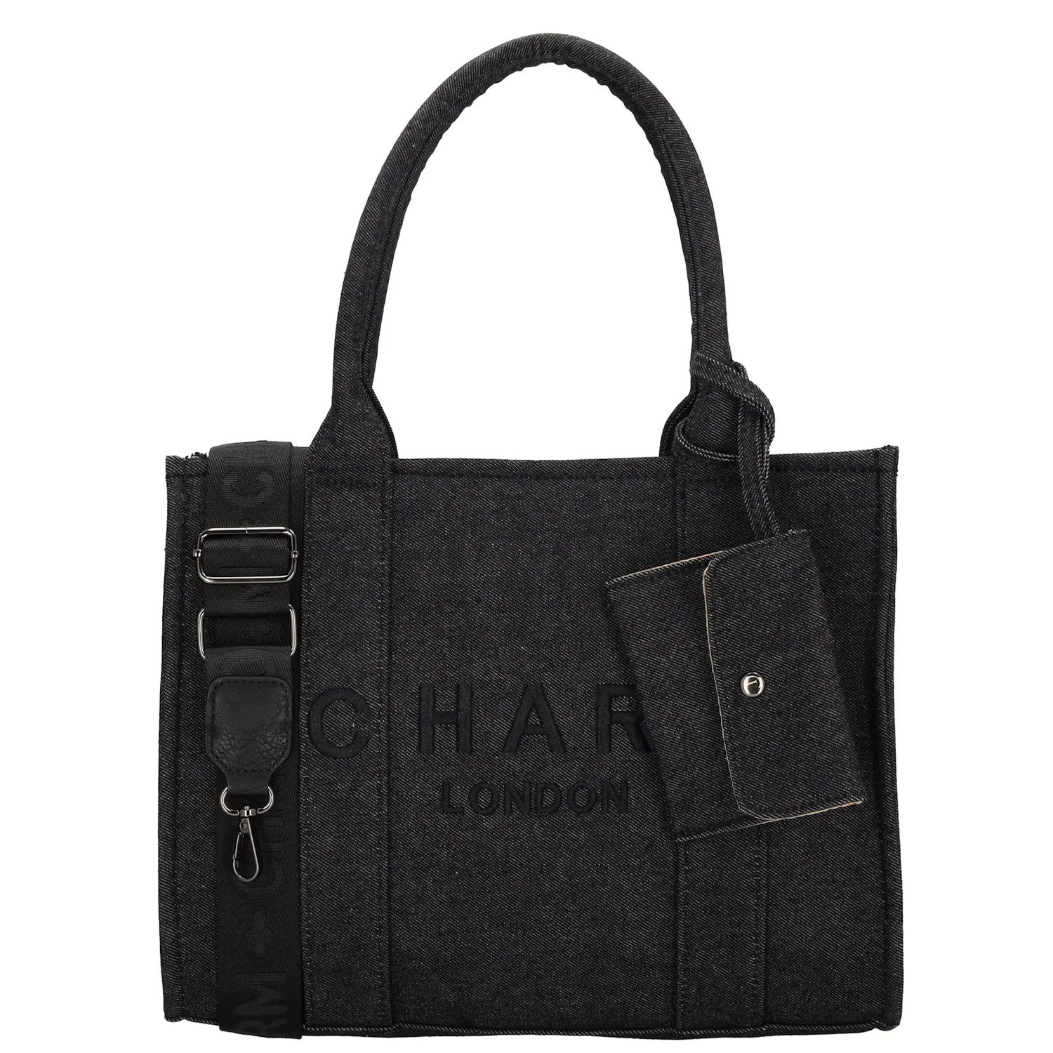 De Charm London Bond Shopper is een elegante en functionele tas, perfect voor dagelijks gebruik. Dankzij het compacte formaat neem je hem gemakkelijk overal mee naartoe. De verstelbare en afneembare schouderband zorgt ervoor dat je de tas op verschillende manieren kunt dragen.

De tas heeft een overzichtelijke indeling met een ritsvak en twee insteekvakken aan de binnenkant, zodat je essentials altijd goed georganiseerd blijven. Aan de achterkant bevindt zich een extra ritsvak, handig voor spullen die je snel bij de hand wilt hebben. De tas sluit veilig af met een rits, zodat je spullen goed opgeborgen blijven.

Kenmerken:

Compact en praktisch design
Verstelbare en afneembare schouderband
Afsluitbaar met rits
Binnenvak met rits en twee insteekvakken
Achterritsvak voor extra opbergruimte