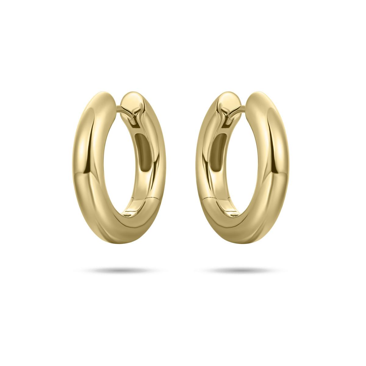 Large Bold Tube Hoops | 4 mm wide | 20 mm kcl4/20y