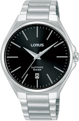 Lorus Quarts heren pols horloge model RS945DX-9 staal met stalen band. 5 ATM waterdicht.