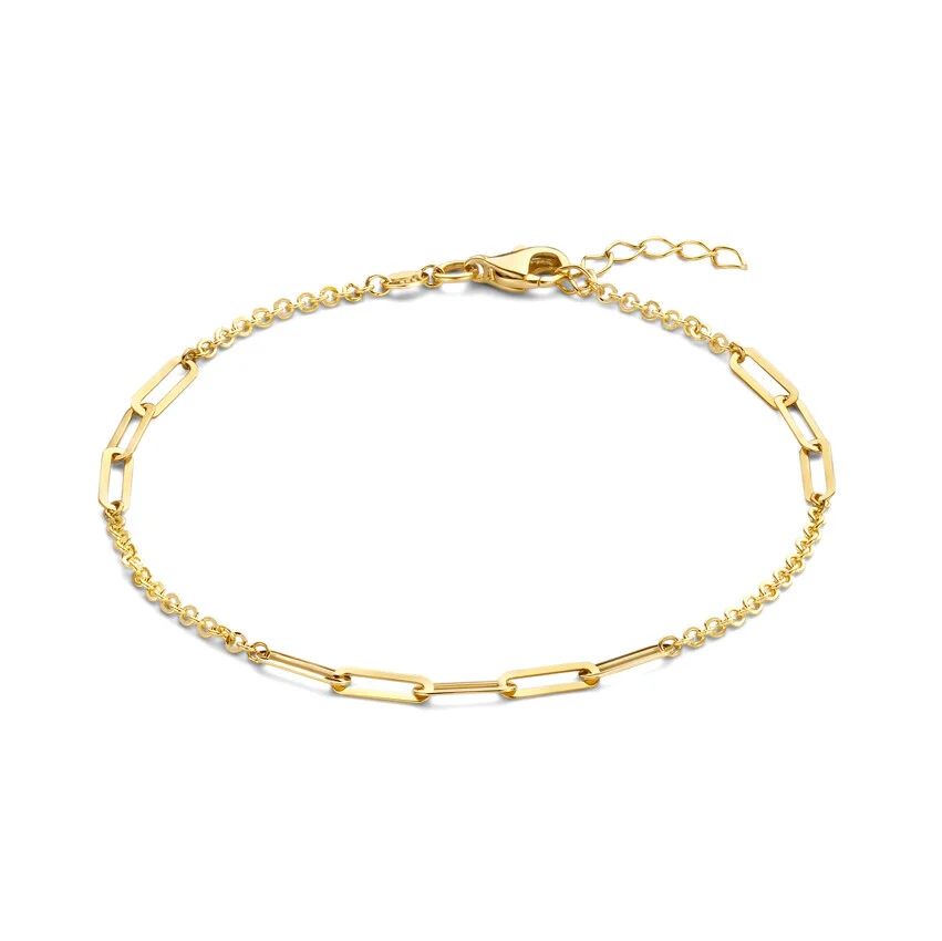 Joy & Julia 293.117.18 Gouden Armband met Paperclip Schakel