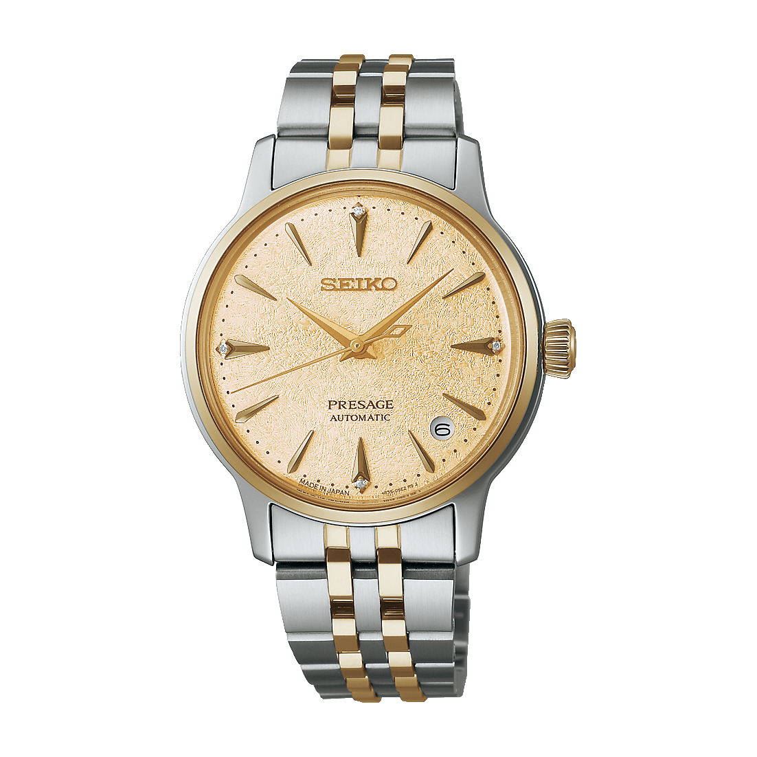 Dit Seiko horloge behoort tot de Presage Cocktailt time collectie.
Referentienummer: SRPL64J1