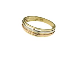 14k tricolor gouden ring VIK0997