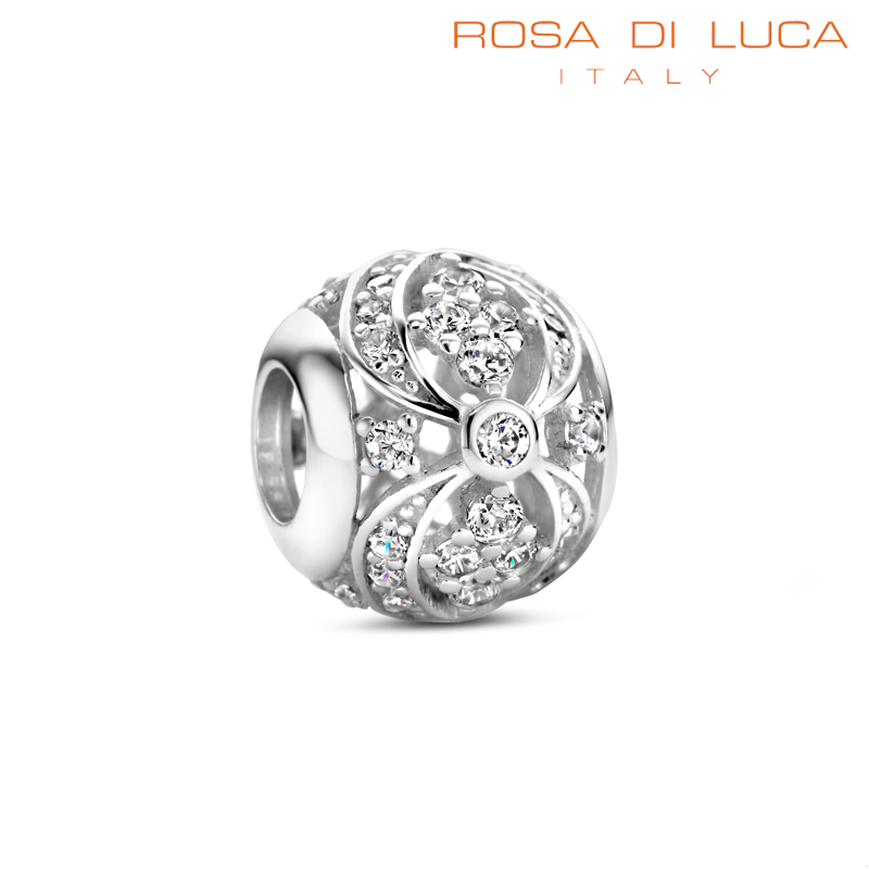 Zilveren Bedel past op alle armbanden zoals Pandora Troll Beads enz.
