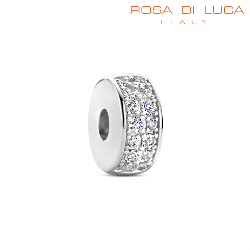 Zilveren bedel/stopper past op alle armbanden zoals Pandora Troll Beads enz.