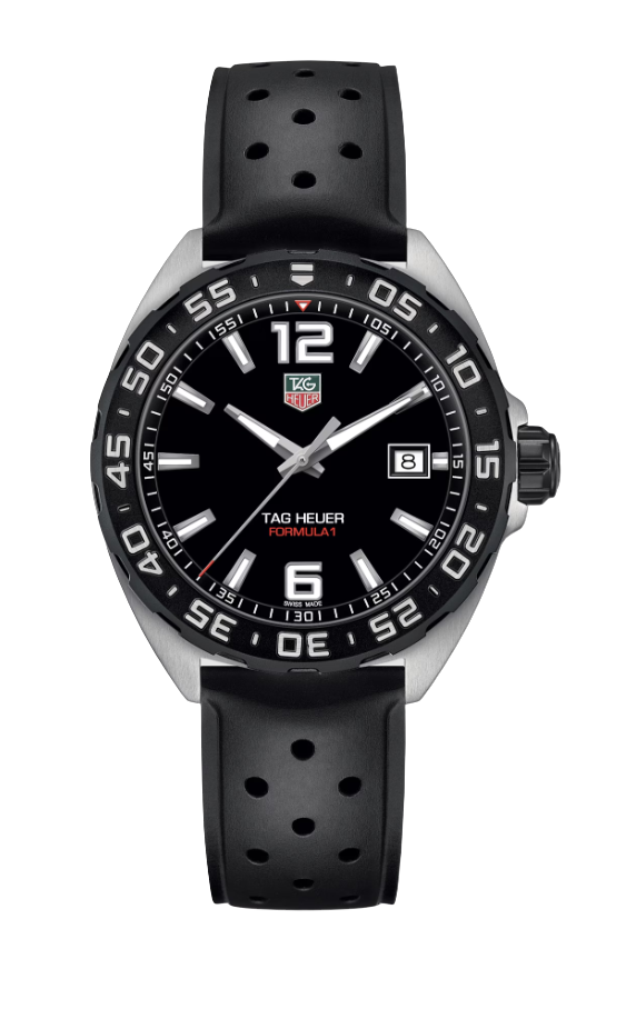 Dit TAG Heuer horloge behoort tot de Formula 1 collectie,
Referentienummer: WAZ1110.FT8023

Een sporthorloge voor heren met een zwarte wijzerplaat in een geborstelde stalen kast. De 41 mm kast is van geborsteld roestvrij staal, gecombineerd met een stalen zwarte PVD unidirectionele draaibare lunette en geschroefde kroon. De look is sportief, stedelijk en onverschrokken.