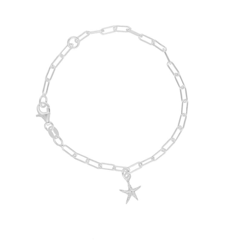 Zilveren Kinderbedelarmband Zeester