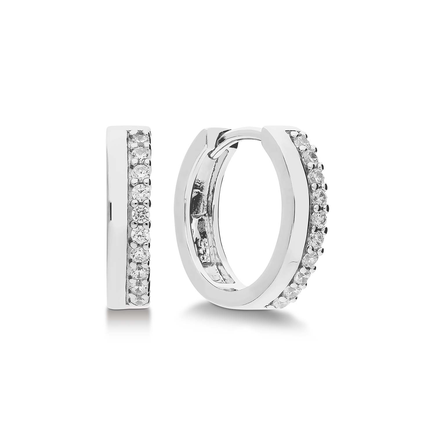 GLOW - 107.1467.10 - Oorringen - Zilver - Zirkonia