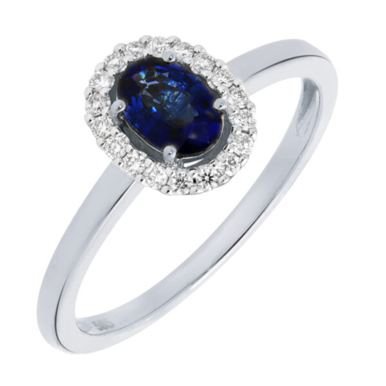 WGD ring met saffier en diamant 