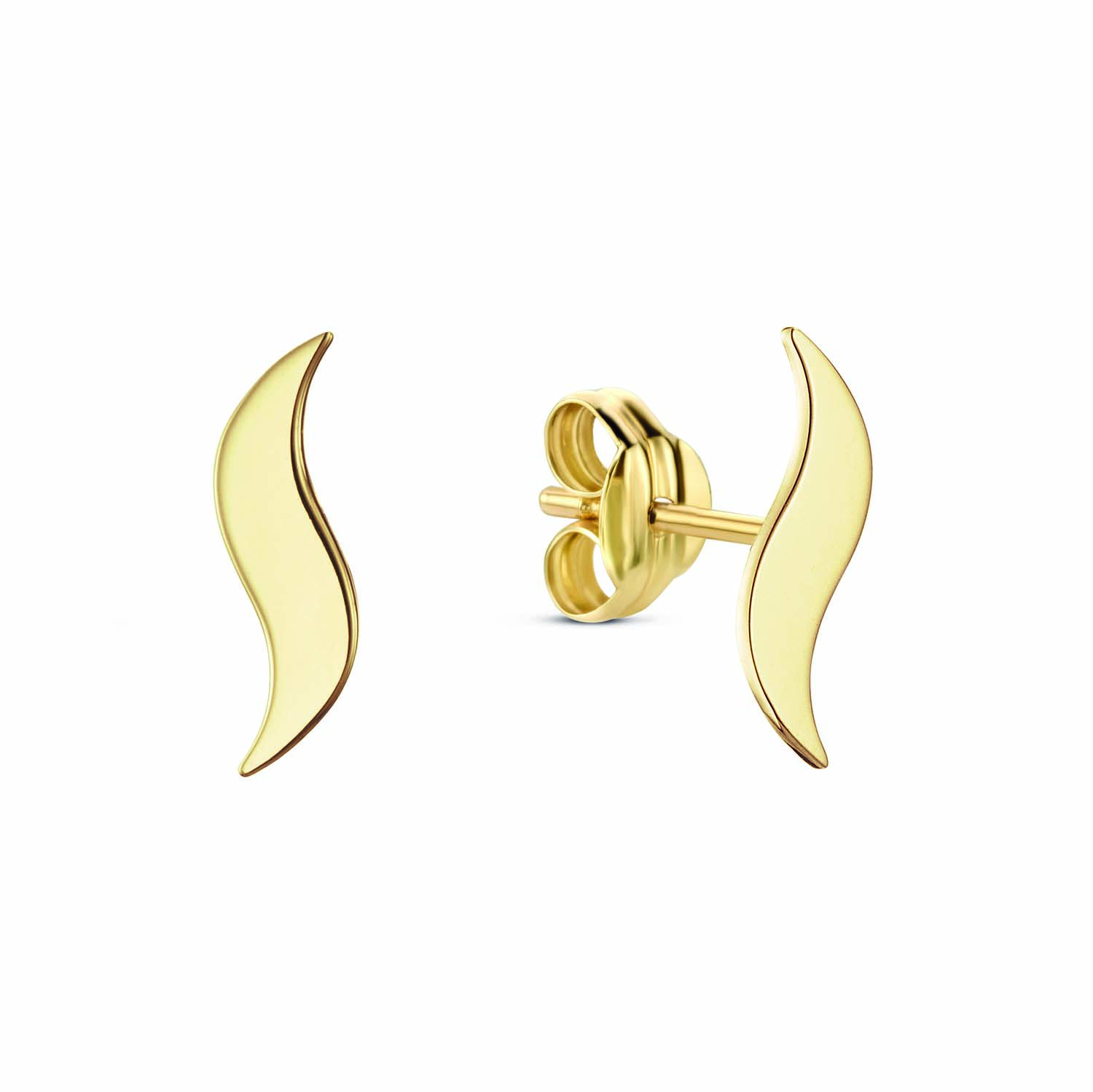 gouden Jackie oorstekers,  Masquerade Studs