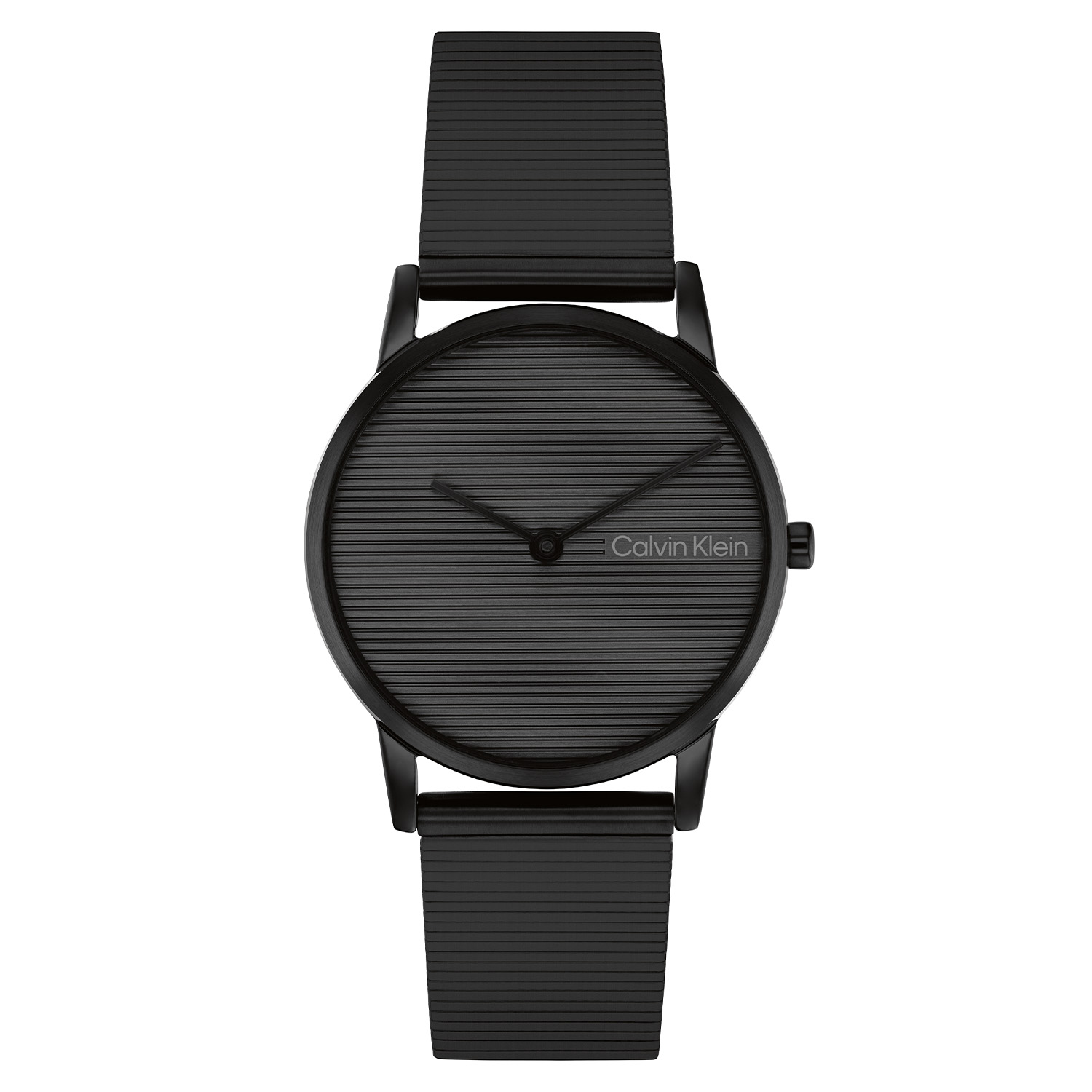 
Dit Calvin Klein dameshorloge met nr CK2510034 is een minimalistisch ontwerp. De stijlvolle ronde stalen zwarte kast heeft een gladde bezel met een grijze wijzerplaat met alleen wijzers als uursaanduiding. Aan het horloge zit een strakke milanese band met klapluiting. Het horloge heeft een mineraalglas met fijne lijntjes op de wijzerplaat, een doorsnee van 30mm en is 3ATM.

