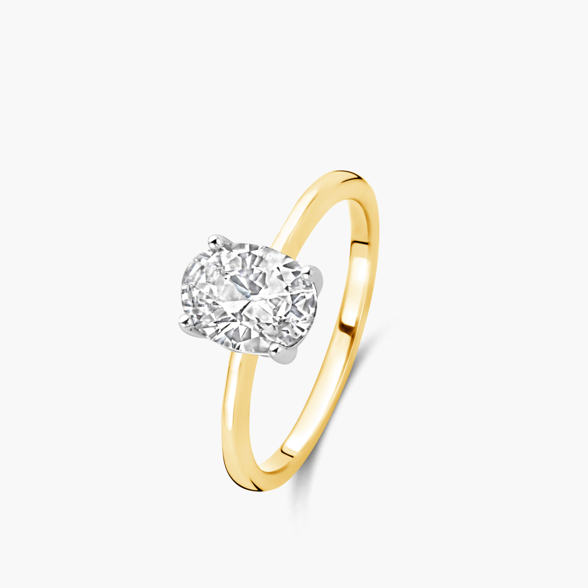 Diamant Lab Grown Oval cut 1.5 ct