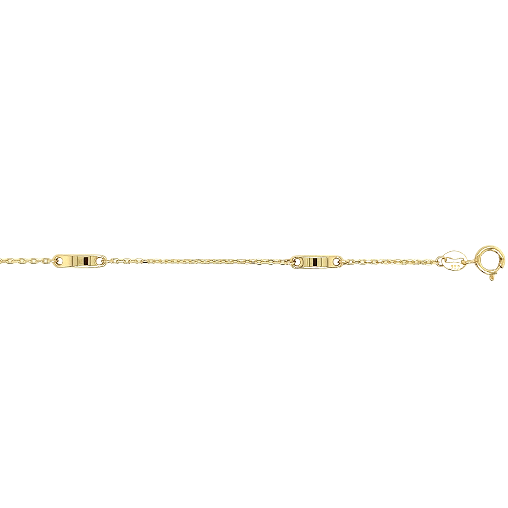 Geelgouden armband fantastie schakel
Materialen: Goud 585
Materiaal kleur: Geel