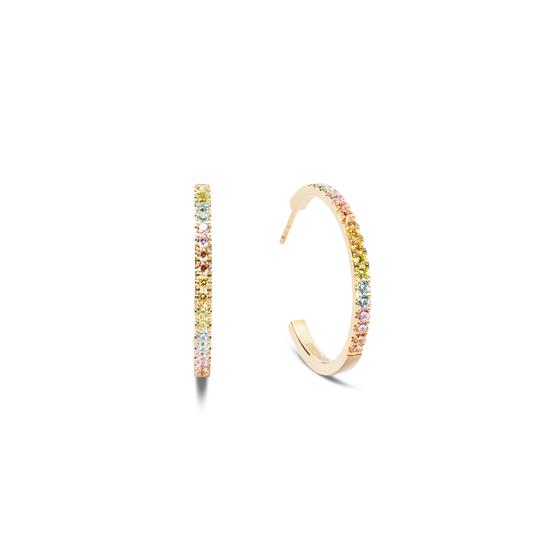 Coeur de Lion oorringen Multi Color Pastel