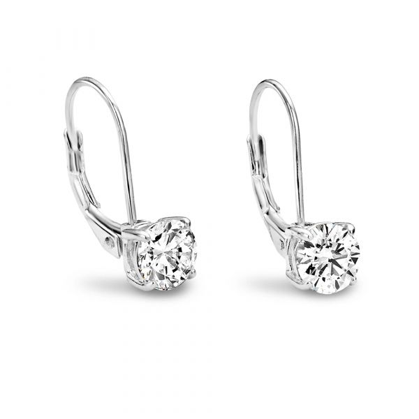 Prachtige zilveren oorhangers met zirkonia van New Bling. Deze oorhangers hebben briljant geslepen zirkonia. Gemaakt van echt zilver (925) en voorzien van een scharnier sluiting. Verkrijgbaar in verschillende kleuren en grootte zirkonia. Match bijpassende New Bling sieraden voor de complete look! Alle New Bling sieraden zijn gerhodineerd voor meer glans en kwaliteit.