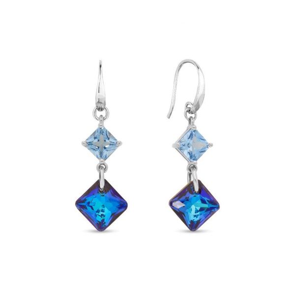 Spark KW6431AQBB Carre Earrings Berumda Blue