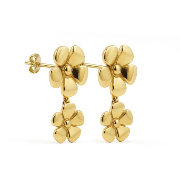 Karma Jewelry Symbols XL Lillies Plain Flowers goldplated
