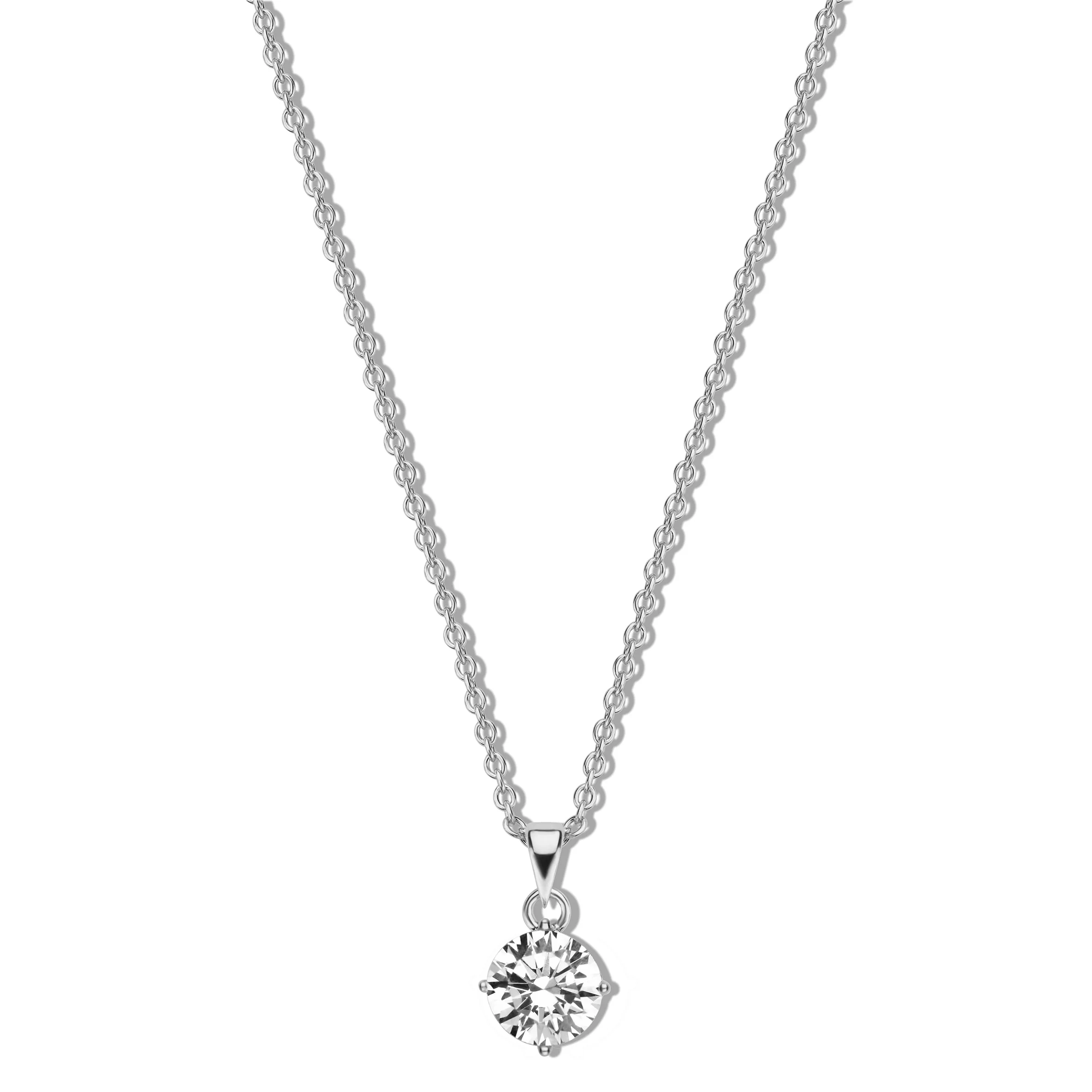 8 mm zirkonia met collier