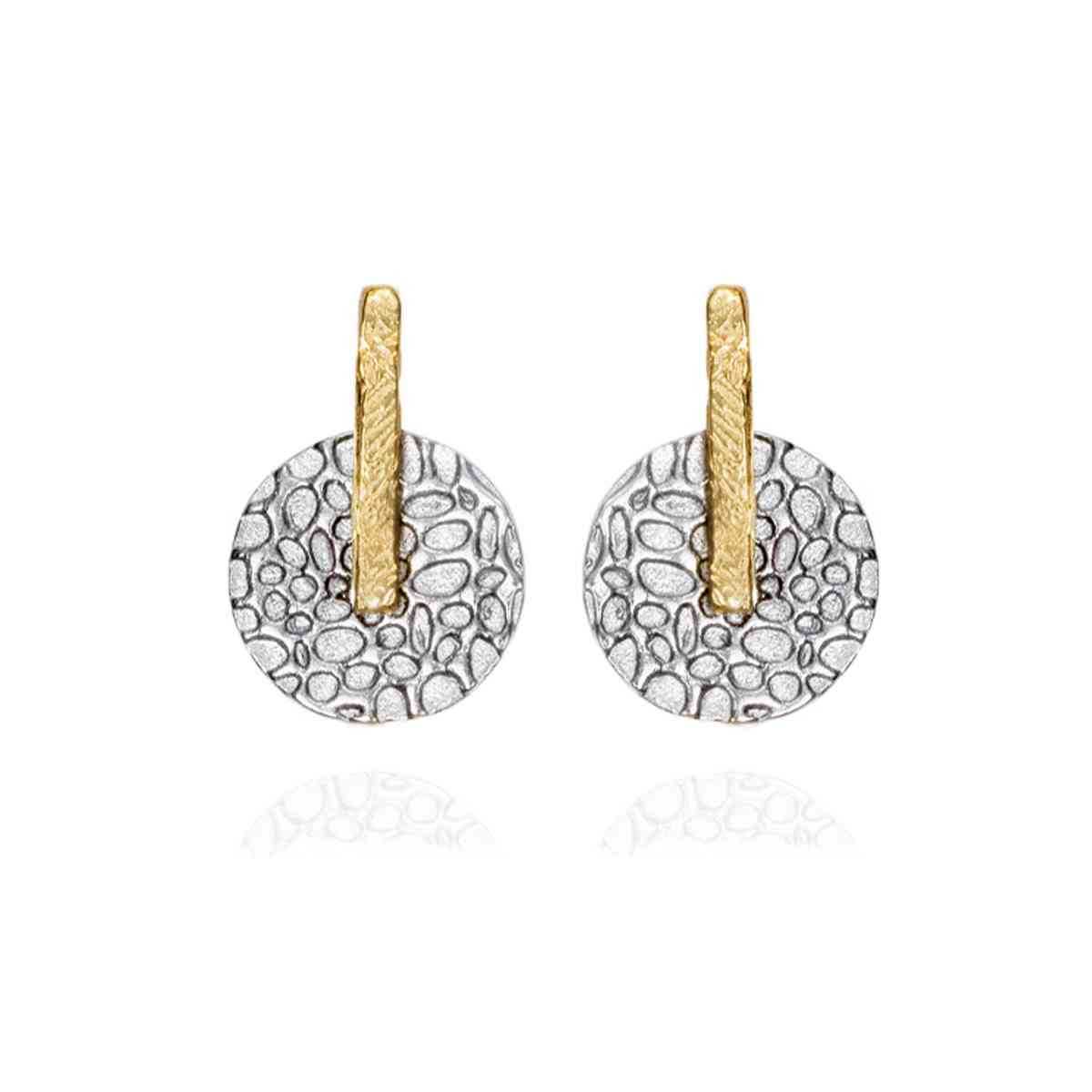 Jorge Revilla oorstekers 'Kymbal' zilver / goldplated
Combineer met andere sieraden uit deze serie voor een complete look!