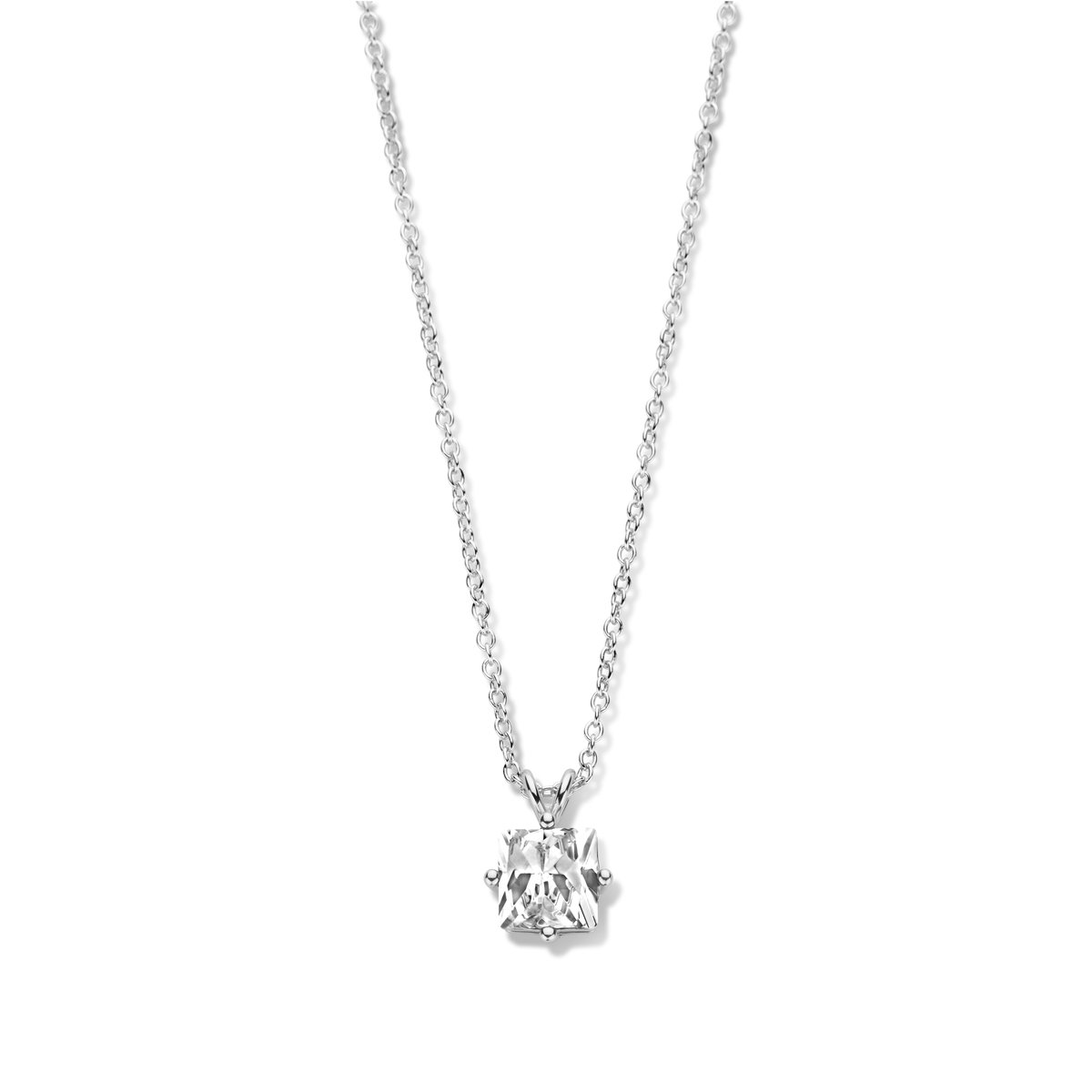 Zilver collier met hanger