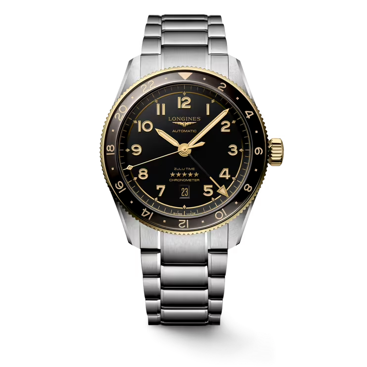 Dit Longines horloge behoort tot de Spirit collectie.
Referentienummer: L3.812.5.53.6

De Longines is voorzien van een automatisch kaliber L844.4 uurwerk met een gangreserve van 72 uur. De kast is gemaakt van roestvrij staal en 18-karaats geelgouden cap 200 en de band van edelstaal. Het horloge heeft een diameter van 42 mm en is getest op een waterdichtheid van 10 ATM / 100 meter. Dankzij de Super- LumiNova op de wijzers en indexen is het horloge ook in het donker duidelijk af te lezen. Het horloge heeft een krasbestendig saffierglas met meerdere lagen anti-reflecterende coating aan beide zijden. Dit horloge heeft antraciet vergulde wijzers en heeft een zelfopwindend mechanisch uurwerk met een frequentie van 25.200 trillingen per uur. 

Het automatische uurwerk is COSC Chronometer gecertificeerd.

Horloges van Longines met automatische uurwerken genieten van een verlengde fabricagegarantie van 5 jaar. Deze langere garantieperiode onderstreept de uitzonderlijke kwaliteit en het vakmanschap van de automatische uurwerken van Longines.
