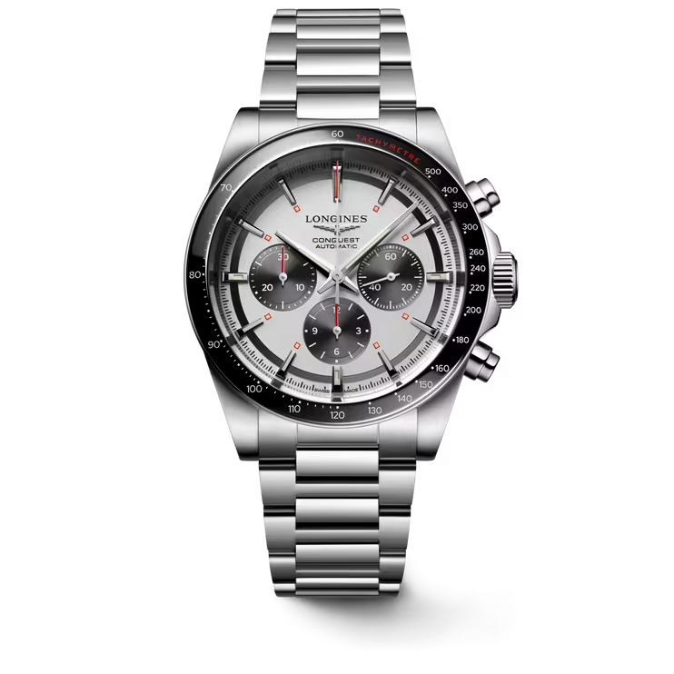 Dit Longines horloge behoort tot de Conquest collectie.
Referentienummer: L.3.835.4.72.6

De Longines is voorzien van een automatisch uurwerk met een gangreserve van 59 uur. De kast en band zijn gemaakt van roestvrij staal. Het horloge heeft een diameter van 42mm en is getest op een waterdichtheid van 10 ATM / 100 meter. De zilverkleurige wijzerplaat is, dankzij de Super-LumiNova techniek, ook in het donker goed af te lezen. Het horloge heeft een krasbestendig saffierglas met meerdere lagen anti-reflecterende coating aan beide zijden en een geschroefd en transparant achterdeksel met saffierglas.

Horloges van Longines met automatische uurwerken genieten van een verlengde fabricagegarantie van 5 jaar. Deze langere garantieperiode onderstreept de uitzonderlijke kwaliteit en het vakmanschap van de automatische uurwerken van Longines.
