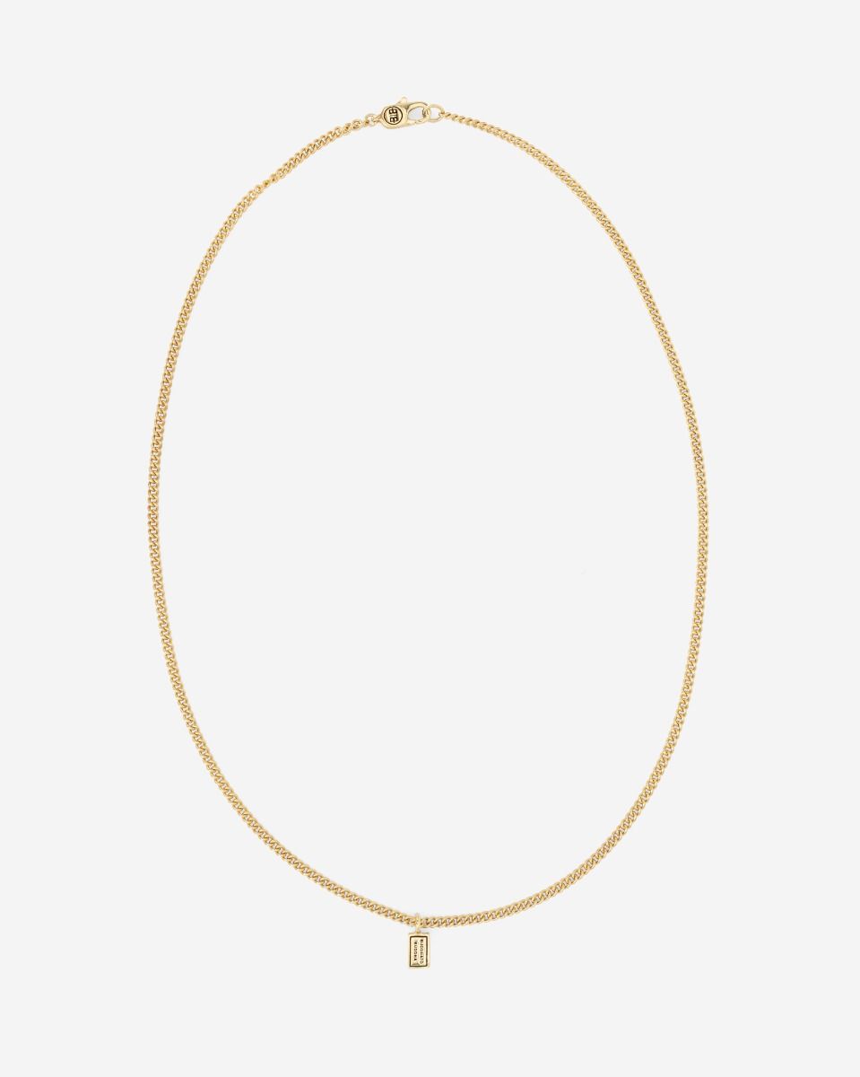 Buddha to Buddha - Essential Necklace XS Vermeil, zilveren collier, 45.5cm - 001K04661E900
