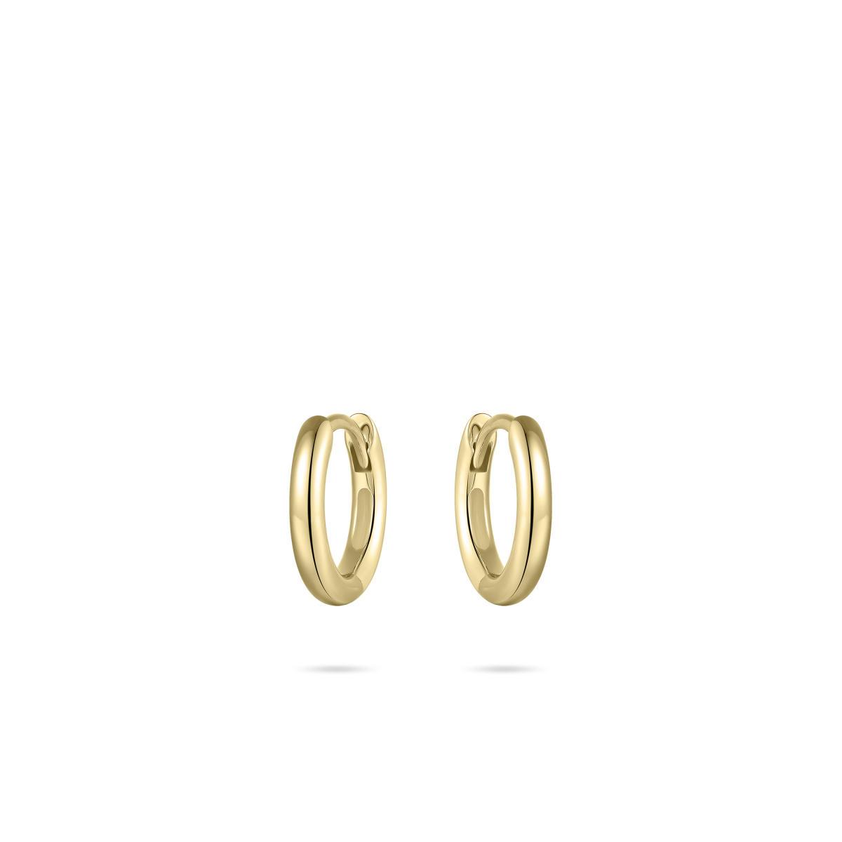 Huiscollectie - Zilveren klapcreolen, 12x2mm, verguld - KCL2/12Y