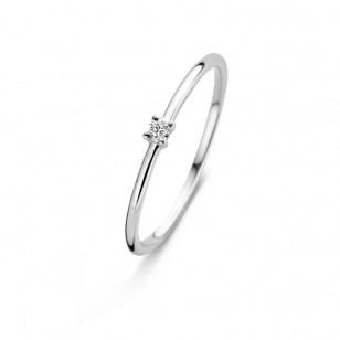 You & Me ring wit goud 18k met briljant (0.03ct)