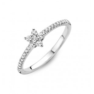 You & Me solitairs wit goud 18k met briljant