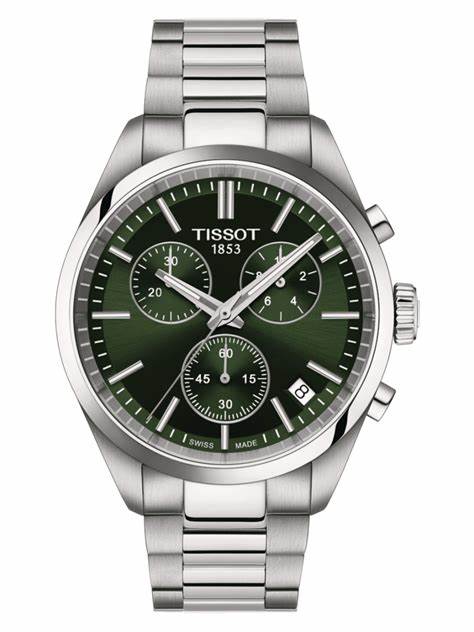 Tissot PR 100 Chronograph
T150.417.11.091.00

Diameter:40 mm
316L roestvrijstalen behuizing
Zwitsers kwartsuurwerk
Krasbestendig saffierglas
Verwisselbare band met snelsluiting