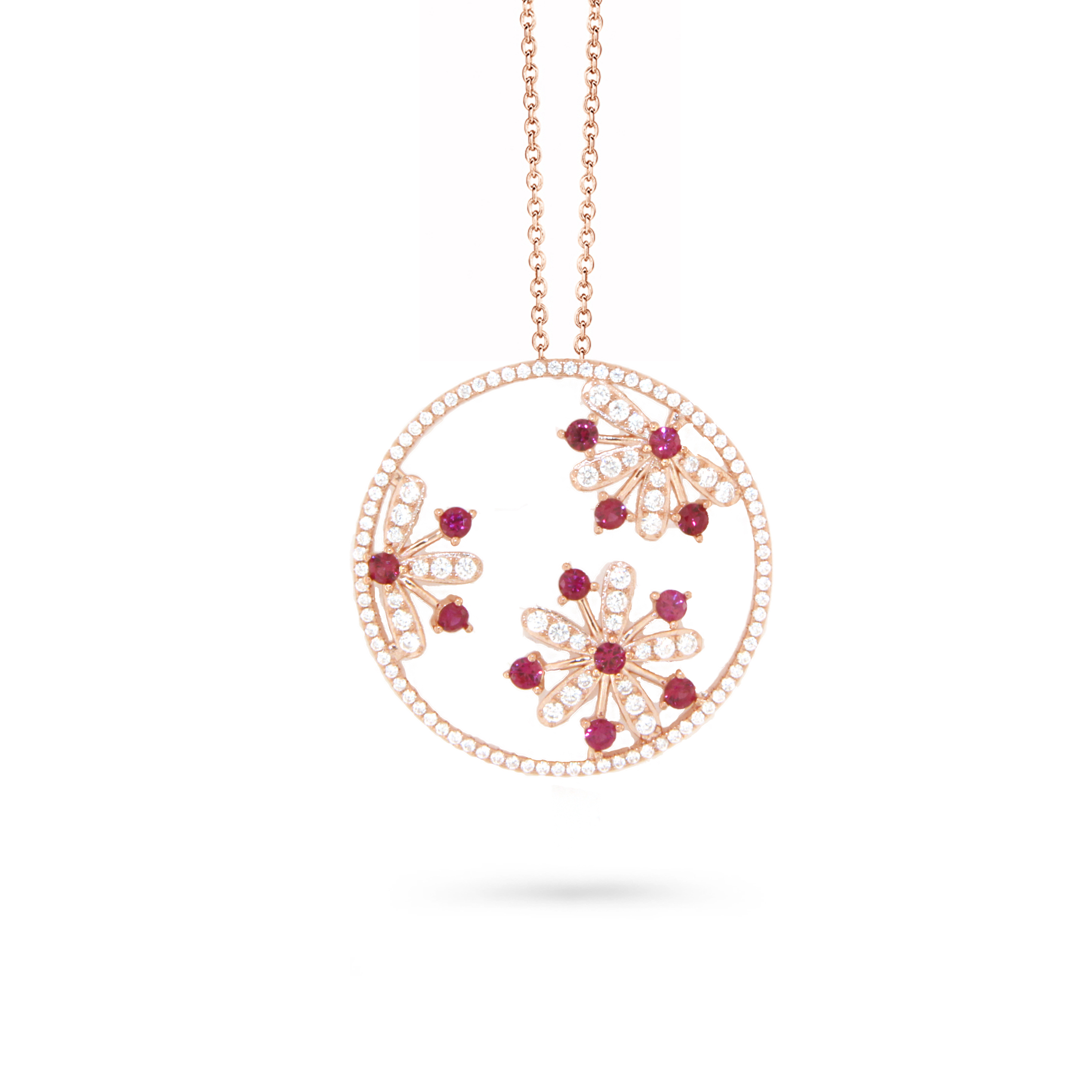 Ketting met hanger in rose zilver van het merk silver rose 