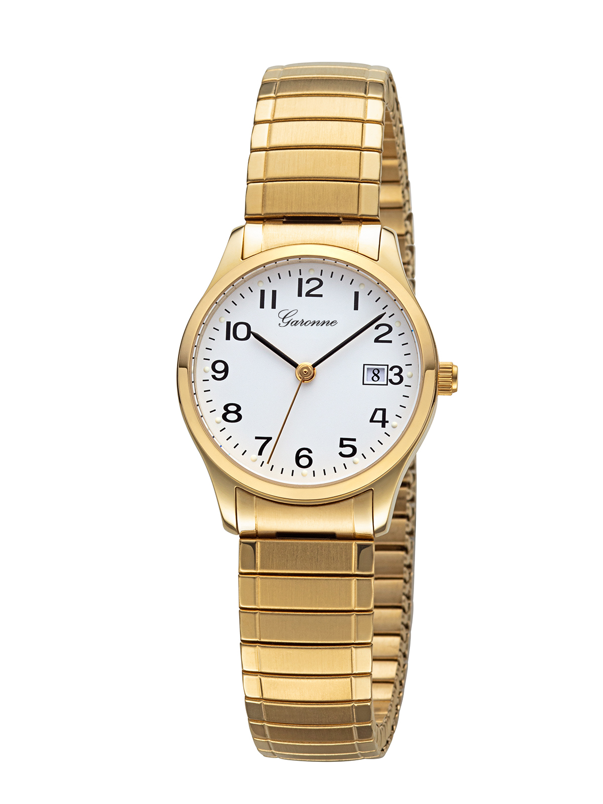 Dit is een horloge van het merk Garonne gemaakt voor dames.